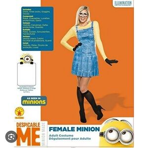 Despicable Me Female Minion Costume NWT Size Large